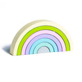 Load image into Gallery viewer, New Kids Montessori  Arch Bridge Rainbow Building Blocks Wooden Toys
