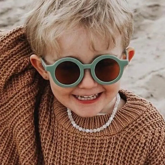 2021 New Children's Sunglasses Infant's Retro Solid Color