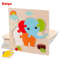 Load image into Gallery viewer, Baby Wooden 3D Puzzles Tangram Shapes Learning Educational Cartoon
