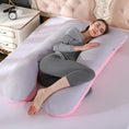 Load image into Gallery viewer, Bubble Kiss U-Shape Large Pregnancy Pillows Cotton Sleep Support
