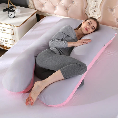 Bubble Kiss U-Shape Large Pregnancy Pillows Cotton Sleep Support