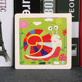 Load image into Gallery viewer, Hot Sale 11X11CM Kids Wooden Puzzle Baby Cartoon Animal Traffic
