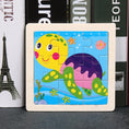 Load image into Gallery viewer, Hot Sale 11X11CM Kids Wooden Puzzle Baby Cartoon Animal Traffic
