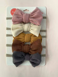 Load image into Gallery viewer, 5Pcs/Lot Solid Bow Headband Faux Suede Polyester Waffle Elastic Nylon
