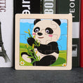 Load image into Gallery viewer, Hot Sale 11X11CM Kids Wooden Puzzle Baby Cartoon Animal Traffic
