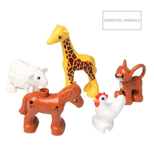 Big Building Blocks In Bulk Farm Zoo Animal Assemble Parts Accessories