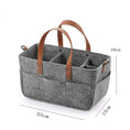 Load image into Gallery viewer, Baby Felt Storage Nursery Organizer Basket Infant Diaper Bag with
