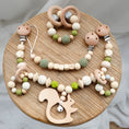 Load image into Gallery viewer, Baby Toys Silicone Beads Teethers Wooden Rings Handmade Bracelet
