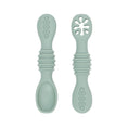 Load image into Gallery viewer, Baby Spoon Fork Set Food Grade Silicone Sticky Spoon Children Cutlery
