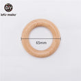 Load image into Gallery viewer, Let‘s Make 50pcs  Wooden Rings DIY Customize Logo 98/70/55/40mm Smooth
