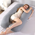 Load image into Gallery viewer, Bubble Kiss U-Shape Large Pregnancy Pillows Cotton Sleep Support
