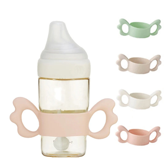 Newborn Bottle Grip Handle Infants Wide Caliber Milk Bottle Hand Shank