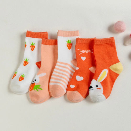 5 Pair Jacquard Cat Unicorn Rabbit Comfort Warm Cotton High Quality