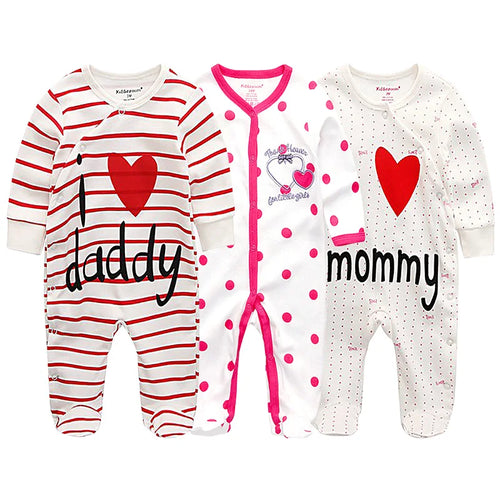 Unisex Baby Organic Cotton Snap Footed Sleep and Play Pajamas Long