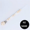 Load image into Gallery viewer, Handmade Free Personalized Name Silicone Wood Pacifier Clips Safe
