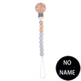 Load image into Gallery viewer, Handmade Free Personalized Name Silicone Wood Pacifier Clips Safe
