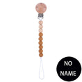 Load image into Gallery viewer, Handmade Free Personalized Name Silicone Wood Pacifier Clips Safe
