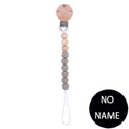 Load image into Gallery viewer, Handmade Free Personalized Name Silicone Wood Pacifier Clips Safe
