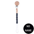 Load image into Gallery viewer, Handmade Free Personalized Name Silicone Wood Pacifier Clips Safe
