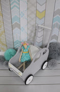 Load image into Gallery viewer, Handmade Toddler's Push Car / Walker Grey
