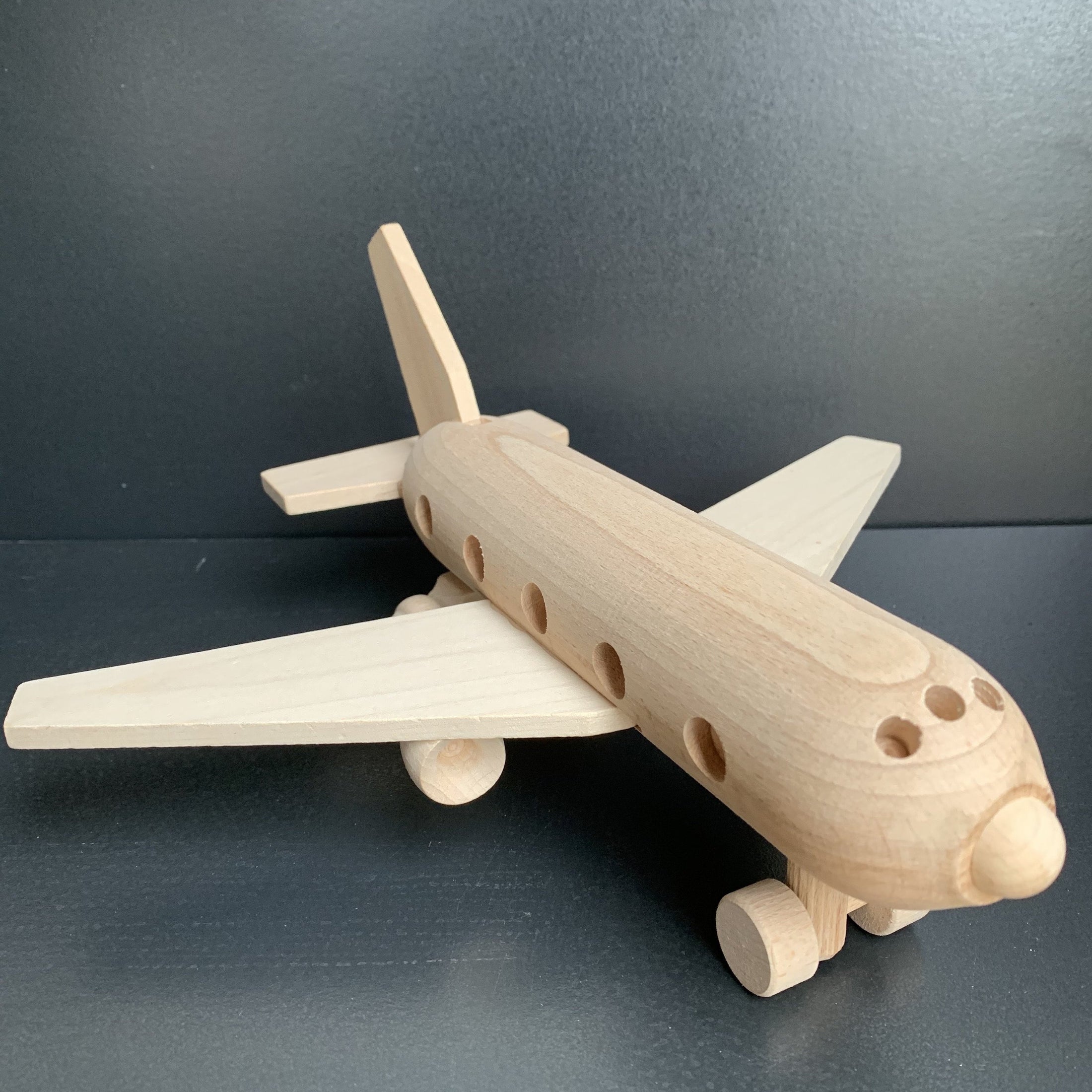 Handmade Wooden Airbus