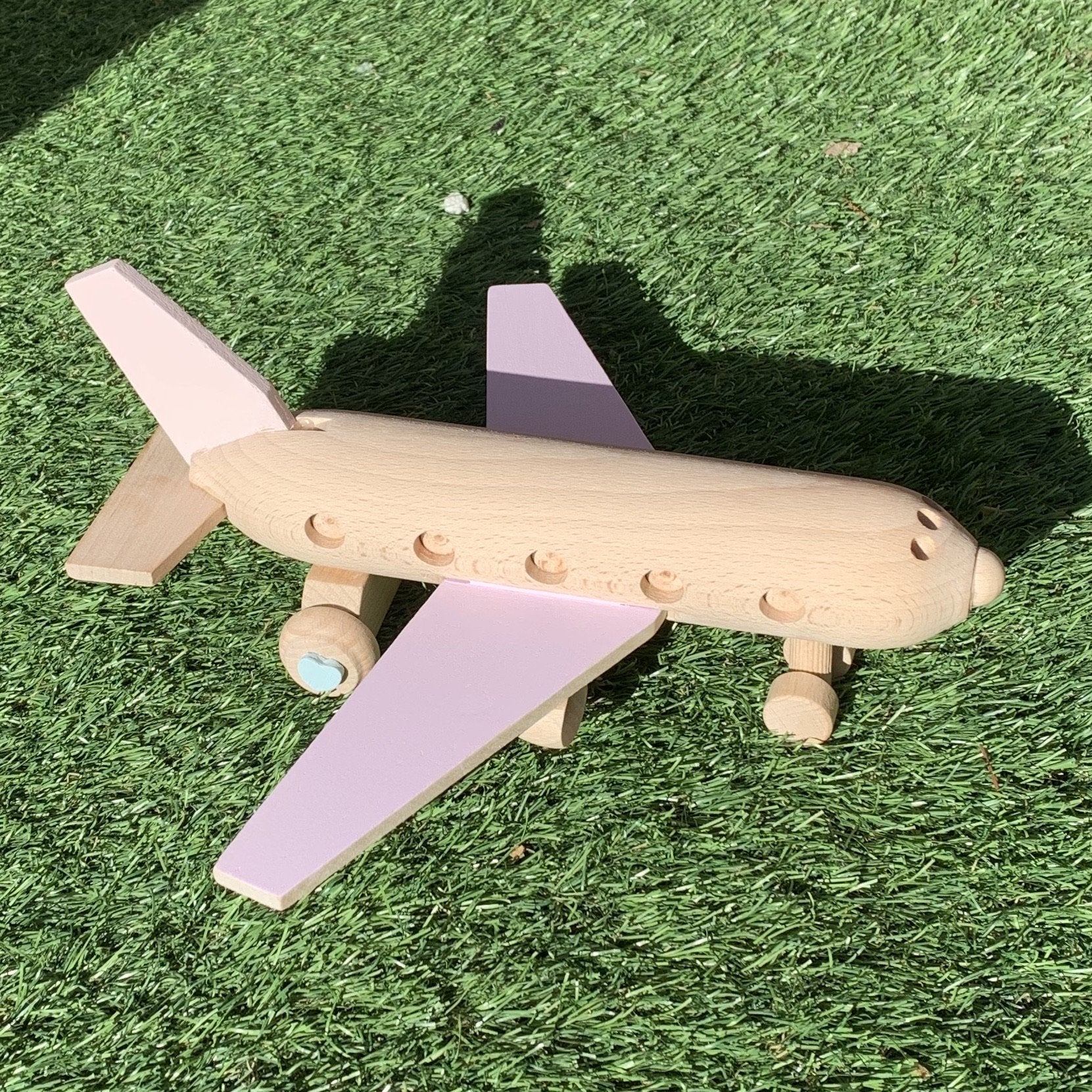 Handmade Wooden Airbus