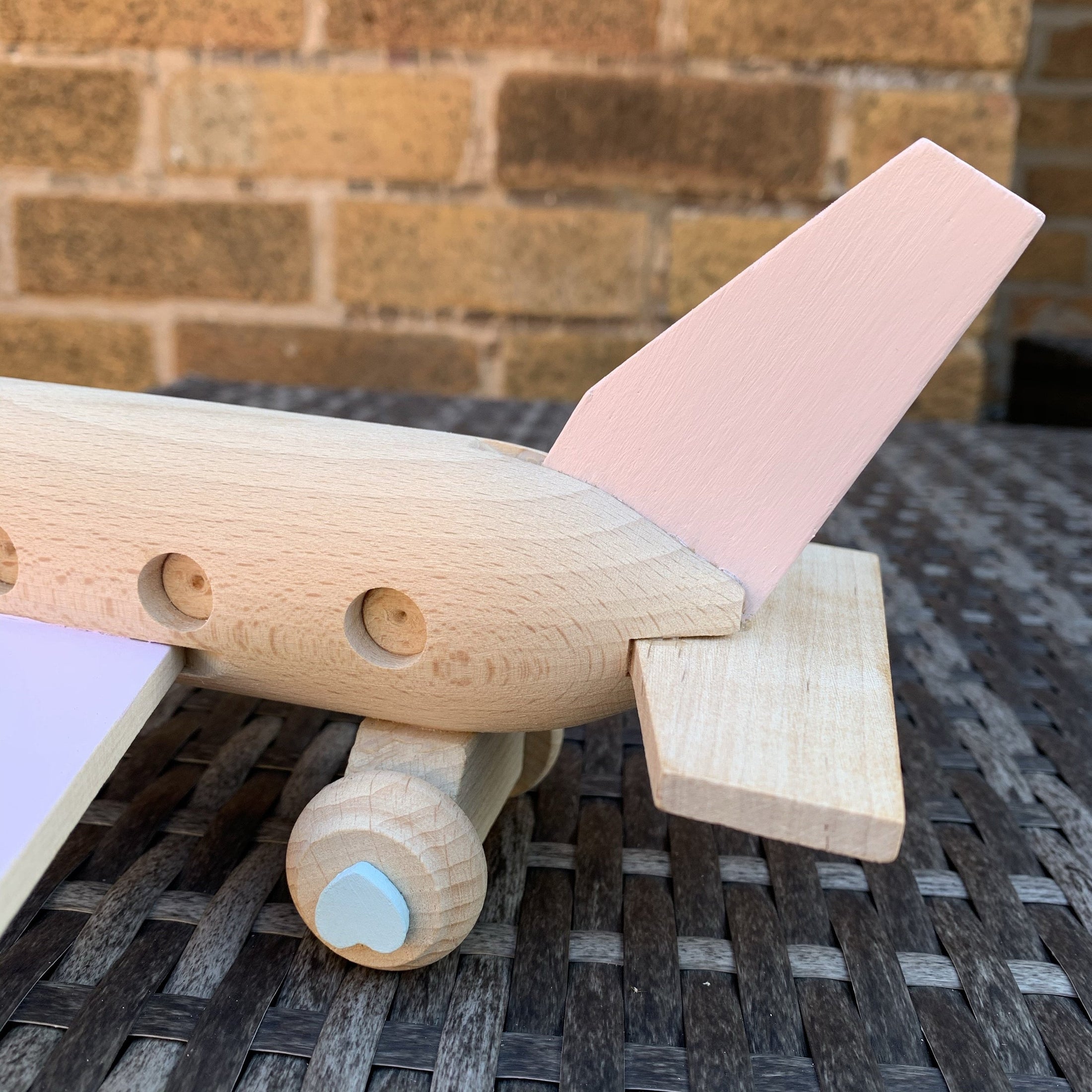 Handmade Wooden Airbus