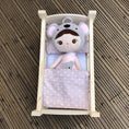 Load image into Gallery viewer, Handmade Wooden Dolls Cot Bed
