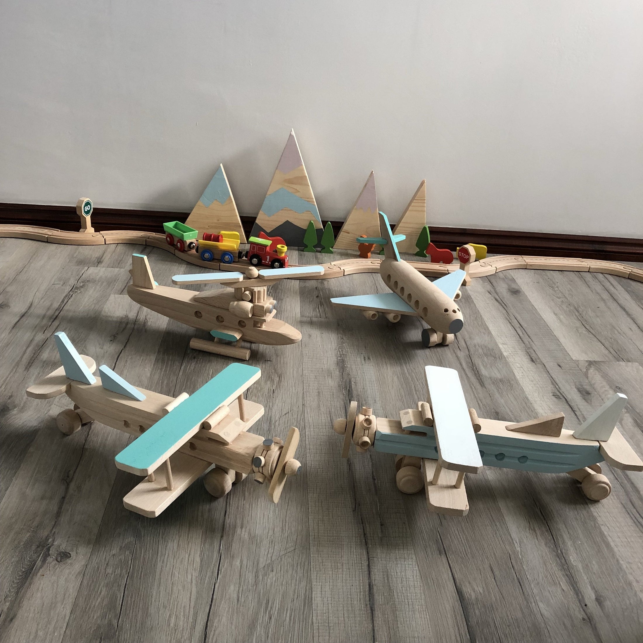 Handmade Wooden Helicopter