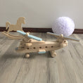 Load image into Gallery viewer, Handmade Wooden Helicopter Two Rotors
