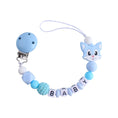 Load image into Gallery viewer, Handmade Free Personalized Name Silicone Baby Pacifier Clip Silicone
