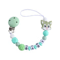 Load image into Gallery viewer, Handmade Free Personalized Name Silicone Baby Pacifier Clip Silicone
