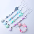 Load image into Gallery viewer, Handmade Free Personalized Name Silicone Baby Pacifier Clip Silicone
