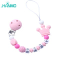 Load image into Gallery viewer, Handmade Free Personalized Name Silicone Baby Pacifier Clip Silicone
