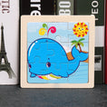 Load image into Gallery viewer, Hot Sale 11X11CM Kids Wooden Puzzle Baby Cartoon Animal Traffic
