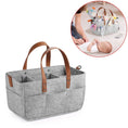 Load image into Gallery viewer, Baby Felt Storage Nursery Organizer Basket Infant Diaper Bag with
