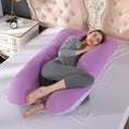 Load image into Gallery viewer, Bubble Kiss U-Shape Large Pregnancy Pillows Cotton Sleep Support
