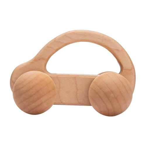 Wooden Baby Dragging Stars Moon Surround Car Beech Baby Toys Car