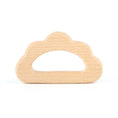 Load image into Gallery viewer, 1pc Food Grade Wooden Teether Animal Cartoon Flower Cloud Mouse Tiny
