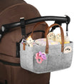 Load image into Gallery viewer, Baby Felt Storage Nursery Organizer Basket Infant Diaper Bag with
