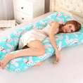 Load image into Gallery viewer, Bubble Kiss U-Shape Large Pregnancy Pillows Cotton Sleep Support
