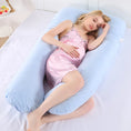 Load image into Gallery viewer, Bubble Kiss U-Shape Large Pregnancy Pillows Cotton Sleep Support
