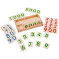 Load image into Gallery viewer, Wooden Numbers Card 1-9000 Montessori Learning Card Math Teaching Aids
