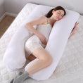 Load image into Gallery viewer, Bubble Kiss U-Shape Large Pregnancy Pillows Cotton Sleep Support
