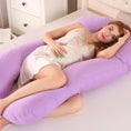 Load image into Gallery viewer, Bubble Kiss U-Shape Large Pregnancy Pillows Cotton Sleep Support
