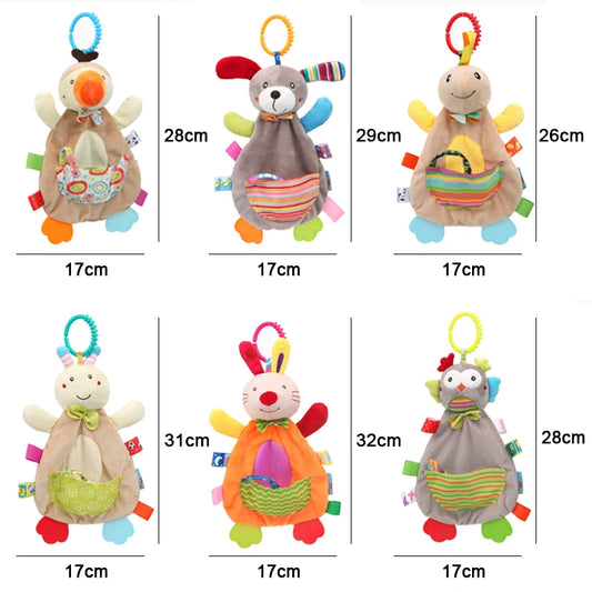 New Baby Rattles Mobile Soft Baby Toys For 0-12 Month Towel Bed Bell