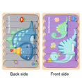 Load image into Gallery viewer, Animal Wooden Puzzle 3D Double-sided Puzzles For Kids Story Jigsaw
