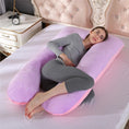 Load image into Gallery viewer, Bubble Kiss U-Shape Large Pregnancy Pillows Cotton Sleep Support
