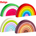 Load image into Gallery viewer, New Kids Montessori  Arch Bridge Rainbow Building Blocks Wooden Toys
