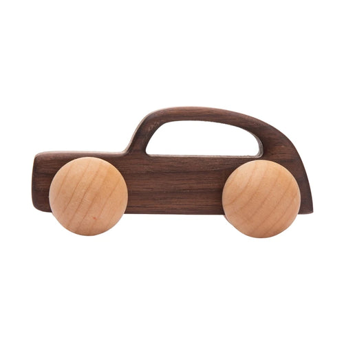 Wooden Baby Dragging Stars Moon Surround Car Beech Baby Toys Car